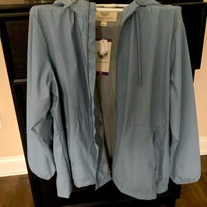 Jacket/ win breaker, mesh lined
New with tags, never wornn